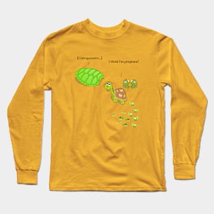 I Think I'm Pregnant Turtle Long Sleeve T-Shirt